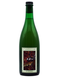 Bottle of Cantillon Scarabée Lambic beer with label visible, showcasing its distinctive design and branding.