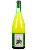 Bottle of Cantillon Cru Bruocsella 5° lambic beer in a 75cl glass bottle with a label, ready for pouring.