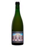 Bottle of Cantillon Cuvée St. Gilloise Lambic beer with label visible, showcasing a traditional Belgian brewing style.