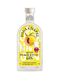 Dada Chapel Organic Peach Yuzu Gin bottle with label, 70cl, 40° alcohol, featuring a clear glass bottle and colorful label design.