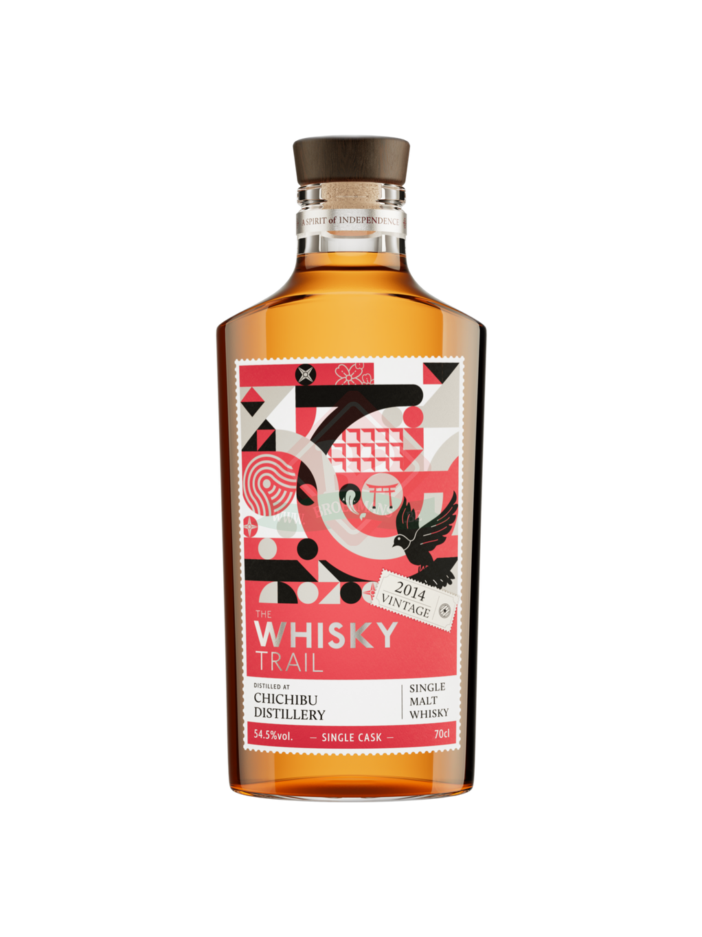 Japanese whisky Chichibu 2014 Eli Trail 54.5° 70cl bottle with label and packaging, produced by Chichibu Distillery.