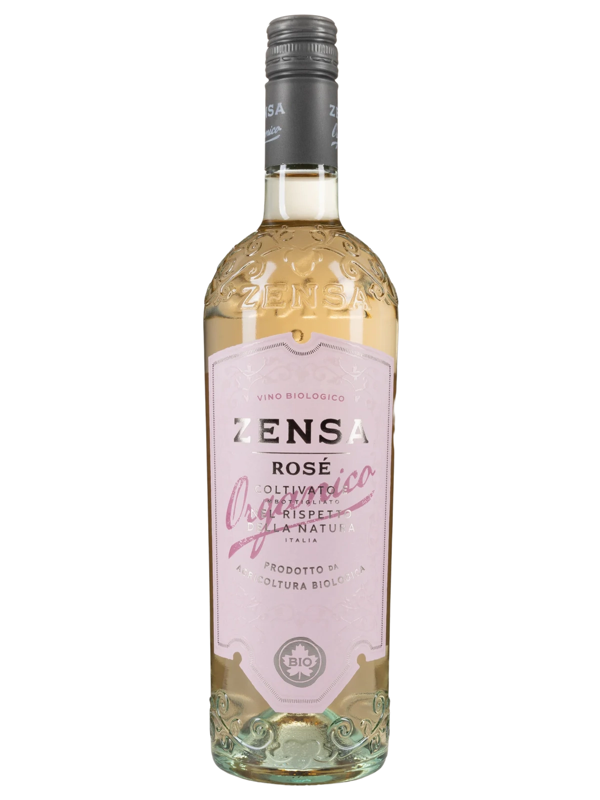 Orion Wines Zensa Rosé 75cl bottle of pink wine with a label, displayed on a neutral background.